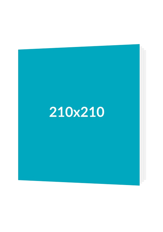 Skladaný - rozmer 210x210mm